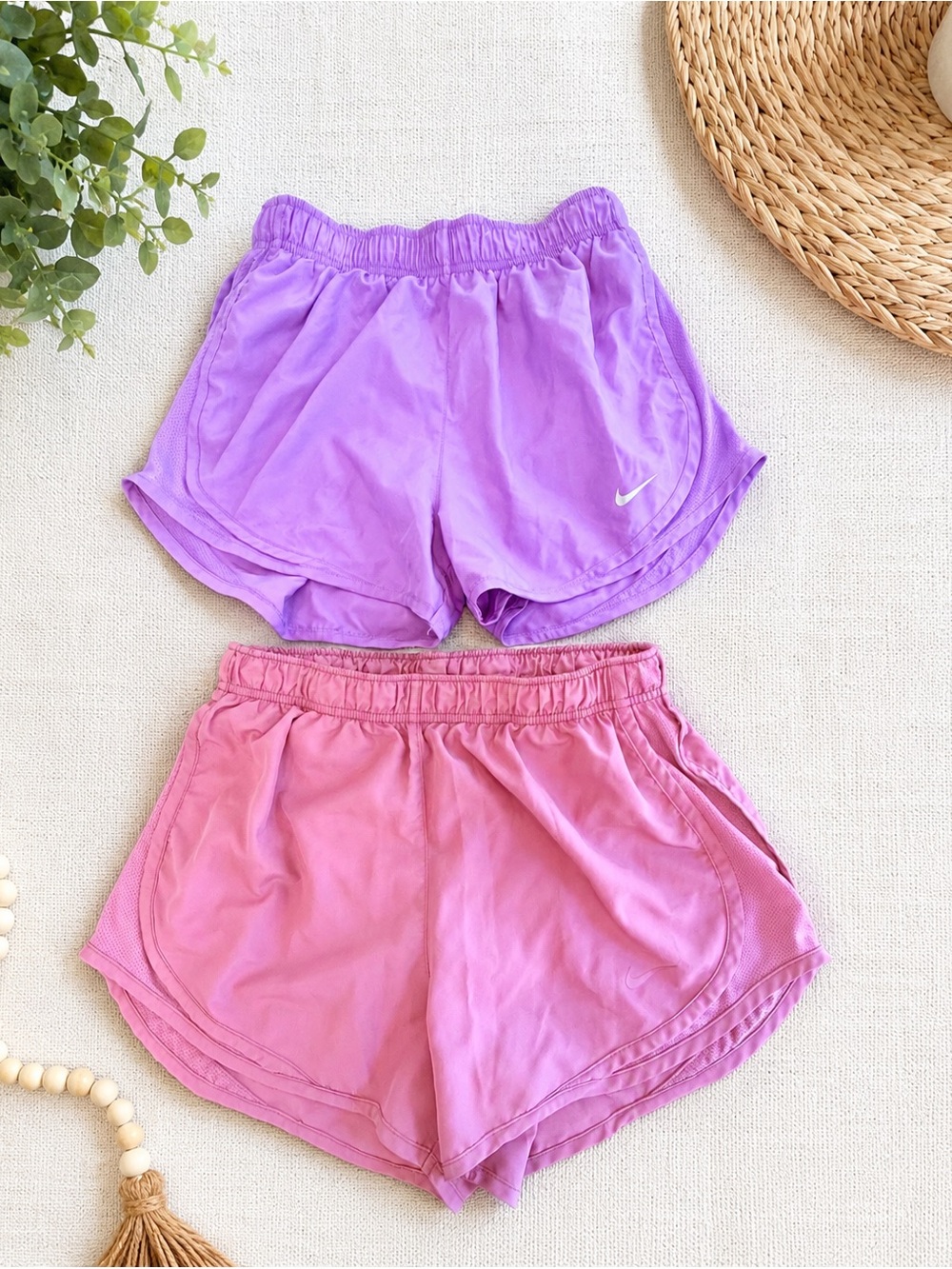 Nike Dri-FIT Athletic Running Shorts Bundle Pink Purple Women’s Size Small